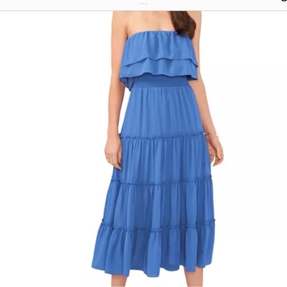 1. State Dresses & Skirts - 1. State Strapless Blue Dress